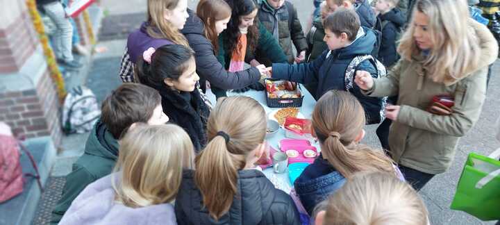 Impressie schoolactie voor slachtoffers aardbeving